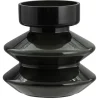 Leen Bakker Vaas Niro - zwart - glas - 21xØ21 cm