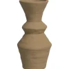 Vazen-Leen Bakker Vaas Nora - bronskleurig - keramiek - 24,5xØ12,3 cm
