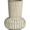 Leen Bakker Vaas Oli - bruin - keramiek - 25xØ17,5 cm