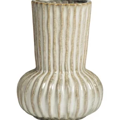 Leen Bakker Vaas Oli - bruin - keramiek - 25xØ17,5 cm