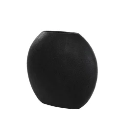 Light & Living Vaas Rayskin - Zwart - 49.5x20x45cm