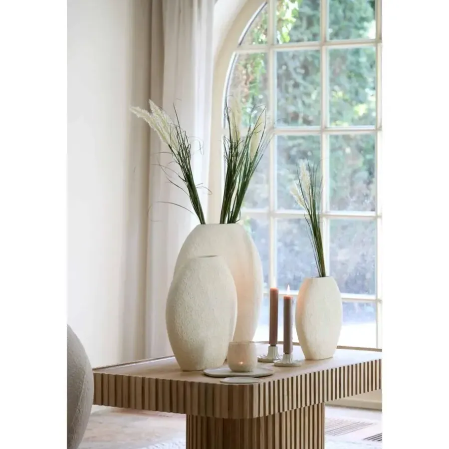 Vazen-Light & Living Vaas Renda - Wit - 29.5x10x30cm