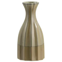 Leen Bakker Vaas Retro - groen - keramiek - 18,5xØ9 cm