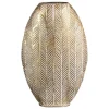 Leen Bakker Vaas Tijn - goudkleur - metaal - ovaal - 48,5x32x9,5 cm