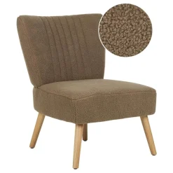 Beliani VAASA - Fauteuil - Bruin - Polyester