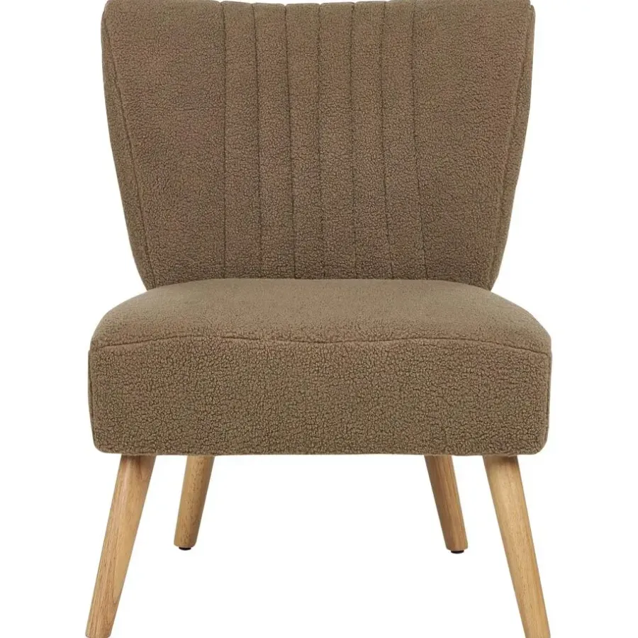 Beliani VAASA - Fauteuil - Bruin - Polyester