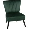 Fauteuils-Beliani VAASA - Fauteuil - Groen - Fluweel