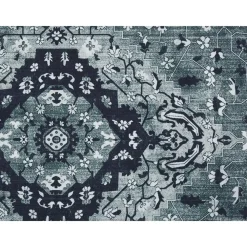 Beliani VADKADAM - Laagpolig vloerkleed - Grijs - 80 x 300 cm - Polyester
