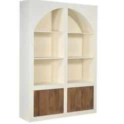 Wandkasten-Giga Meubel Vakkenkast Beige - 150x38x210cm - 8 Vakken - Miné