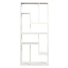 Leen Bakker Vakkenkast Stan - zand - metaal - 188x85x35 cm