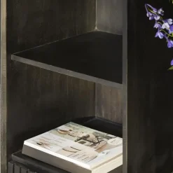 StarFurn Vakkenkast Zwart Hout - 135x45x200cm - Madison XL
