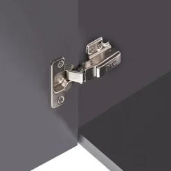 Leen Bakker VALA - Wandgemonteerd meubel met wasbak - Grafietgrijs - MDF