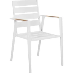 Tuinsets-Beliani VALCANETTO/TAVIANO - Tuinset voor 6 - Grijs - Aluminium