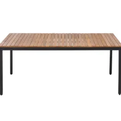 Beliani VALLESE - Tuintafel - Lichthout - 180 x 90 cm - Acaciahout