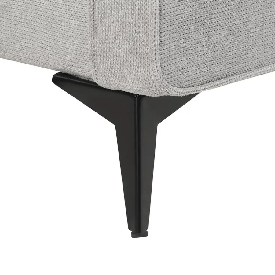 2-Persoons Bedden-Beliani VALOGNES - Tweepersoonsbed - Lichtgrijs - 180 x 200 cm - Corduroy