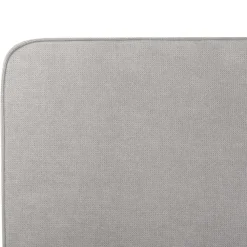 2-Persoons Bedden-Beliani VALOGNES - Tweepersoonsbed - Lichtgrijs - 180 x 200 cm - Corduroy