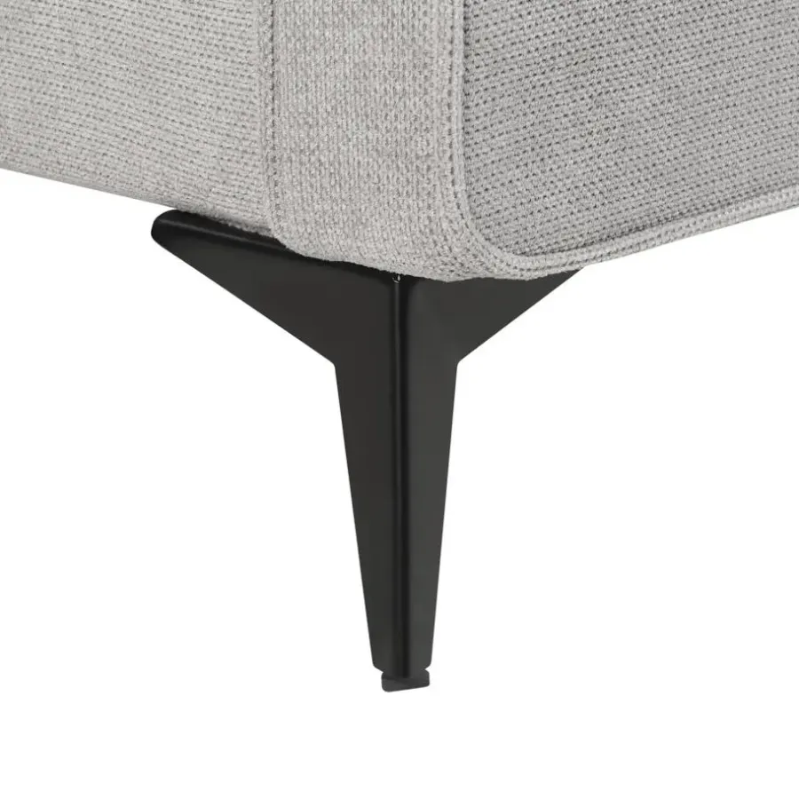 Beliani VALOGNES - Tweepersoonsbed - Lichtgrijs - 160 x 200 cm - Corduroy