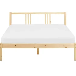 Beliani VANNES - Bed - Lichthout - 140 x 200 cm - Dennenhout
