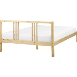 Beliani VANNES - Bed - Lichthout - 140 x 200 cm - Dennenhout