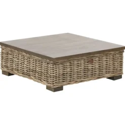 Leen Bakker VARALLO - Loungeset 4-zits - Gebroken wit - Linkszijdig - Rotan