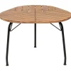 Beliani VARENNA - Tuintafel - Lichtbruin - 110 cm - Acaciahout