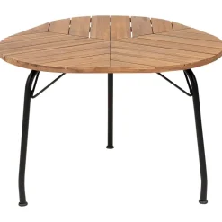 Beliani VARENNA - Tuintafel - Lichtbruin - 110 cm - Acaciahout