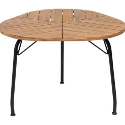 Beliani VARENNA - Tuintafel - Lichtbruin - 110 cm - Acaciahout