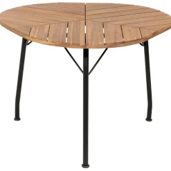 Beliani VARENNA - Tuintafel - Lichtbruin - 110 cm - Acaciahout