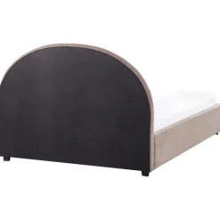 Beliani VAUCLUSE - Bed met opbergruimte - Taupe - 140 x 200 cm - Bouclé