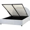 Beliani VAUCLUSE - Bed met opbergruimte - Lichtblauw - 140 x 200 cm - Stof