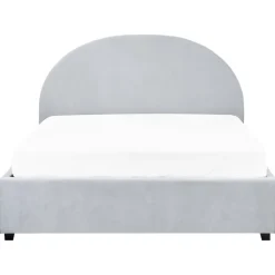 Beliani VAUCLUSE - Bed met opbergruimte - Lichtblauw - 140 x 200 cm - Stof