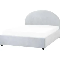 Beliani VAUCLUSE - Bed met opbergruimte - Lichtblauw - 140 x 200 cm - Stof
