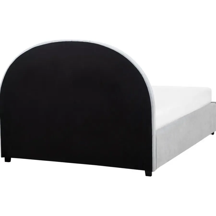 Beliani VAUCLUSE - Bed met opbergruimte - Lichtblauw - 140 x 200 cm - Stof