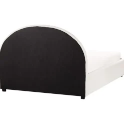 Beliani VAUCLUSE - Bed met opbergruimte - Gebroken wit - 140 x 200 cm - Bouclé
