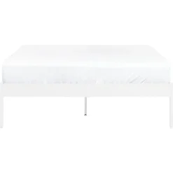 Beliani VAURS - Tweepersoonsbed - Wit - 140 x 200 cm - Staal