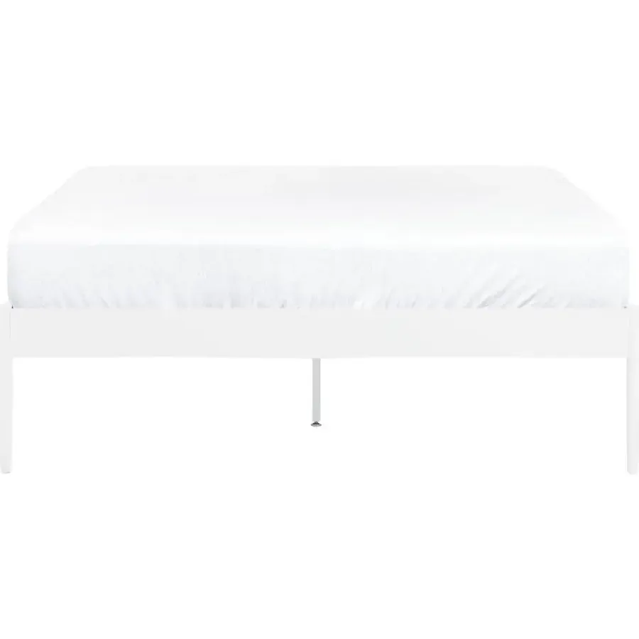 Beliani VAURS - Tweepersoonsbed - Wit - 140 x 200 cm - Staal