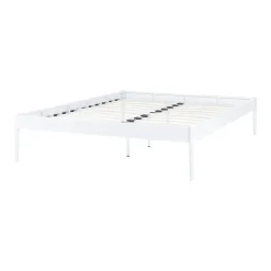 Beliani VAURS - Tweepersoonsbed - Wit - 140 x 200 cm - Staal