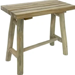 Krukjes-Van der Leeden V/d Leeden Houten bankje - 43 x 21 x 38 cm - teakhout - zitbankje