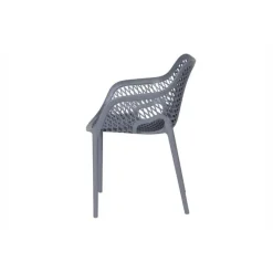 Tuinstoelen-Madino Terrasmeubilair VDG - Madino Air stapelbare stoel - Grijs