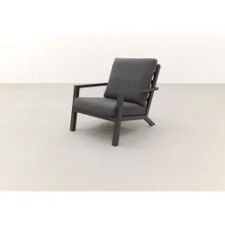 Tuinstoelen-Van der Garde Tuinmeubelen - Premium VDG Atlanta loungestoel - Antraciet