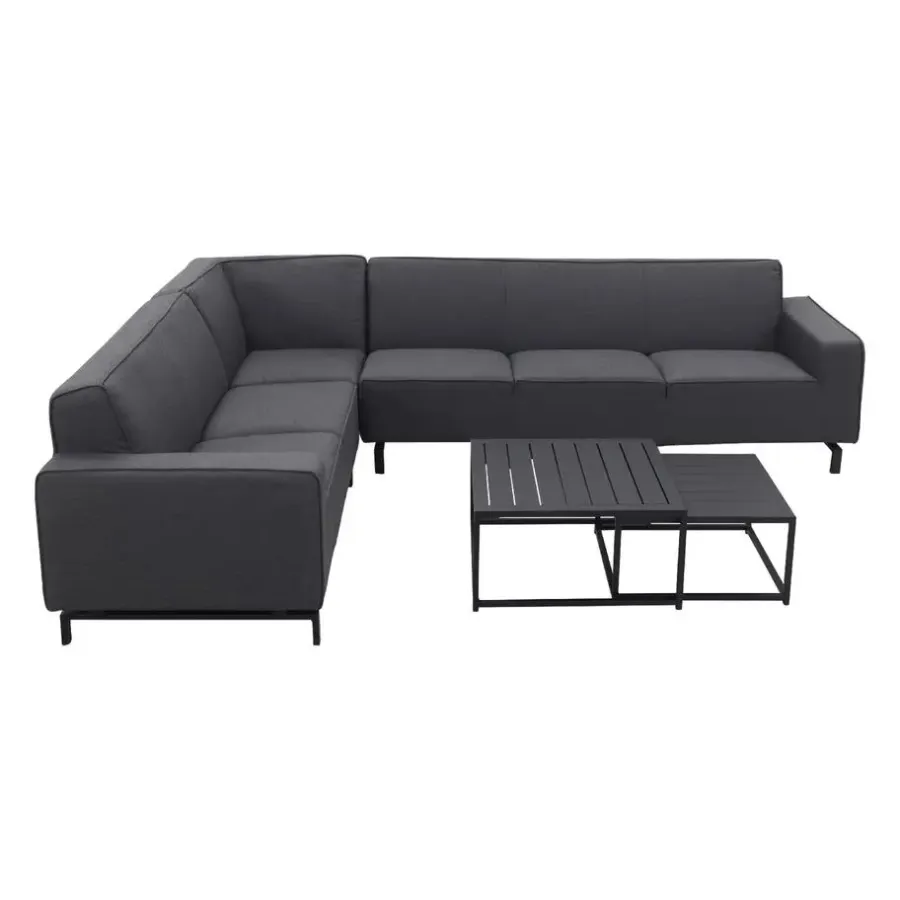 Loungesets-ZITT Outdoor VDG Boavista/Royalty Sunbrella loungeset - Sooty - 5-delig