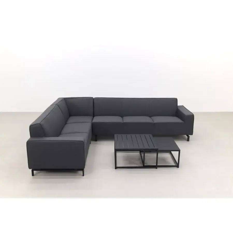 Loungesets-ZITT Outdoor VDG Boavista/Royalty Sunbrella loungeset - Sooty - 5-delig