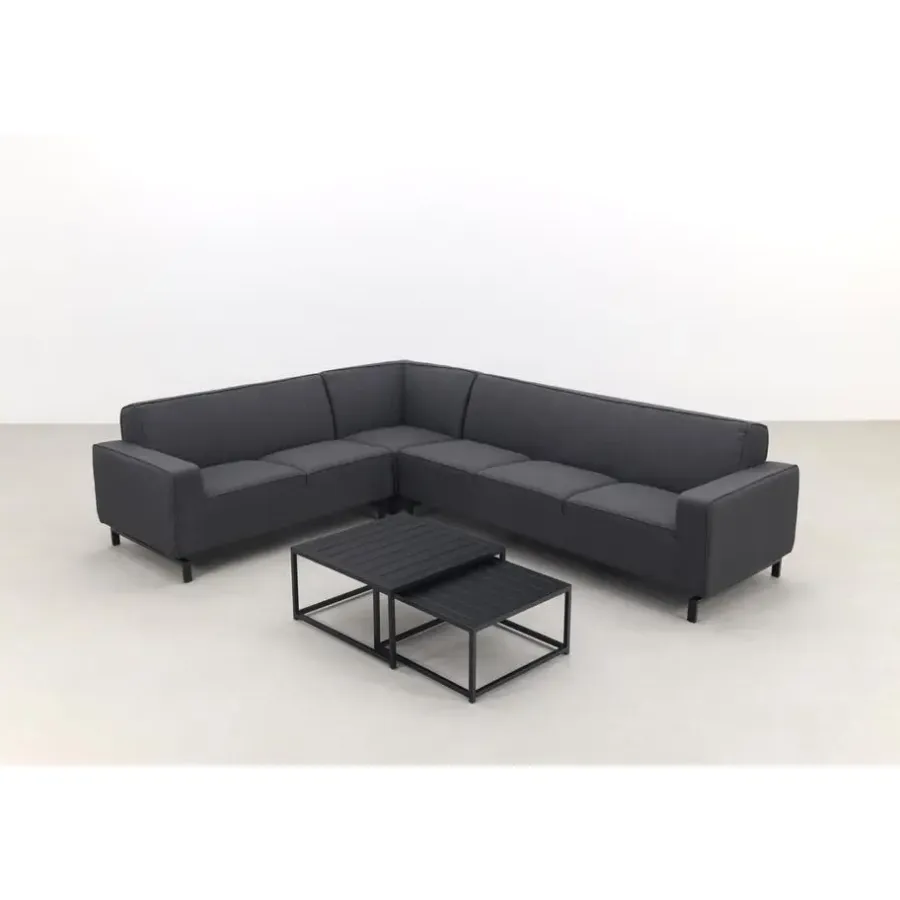 Loungesets-ZITT Outdoor VDG Boavista/Royalty Sunbrella loungeset - Sooty - 5-delig