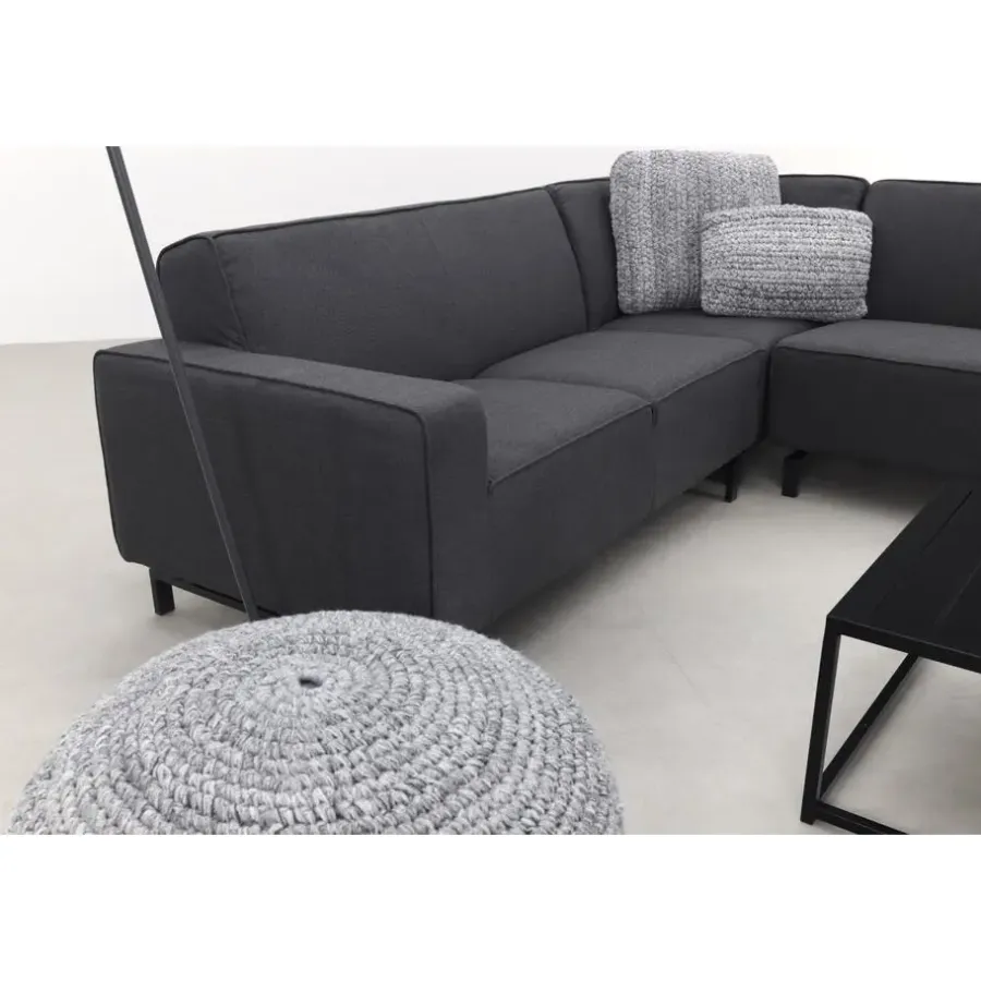 Loungesets-ZITT Outdoor VDG Boavista/Royalty Sunbrella loungeset - Sooty - 5-delig