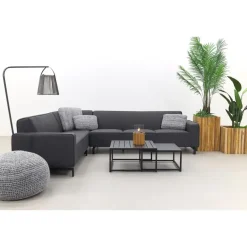 Loungesets-ZITT Outdoor VDG Boavista/Royalty Sunbrella loungeset - Sooty - 5-delig