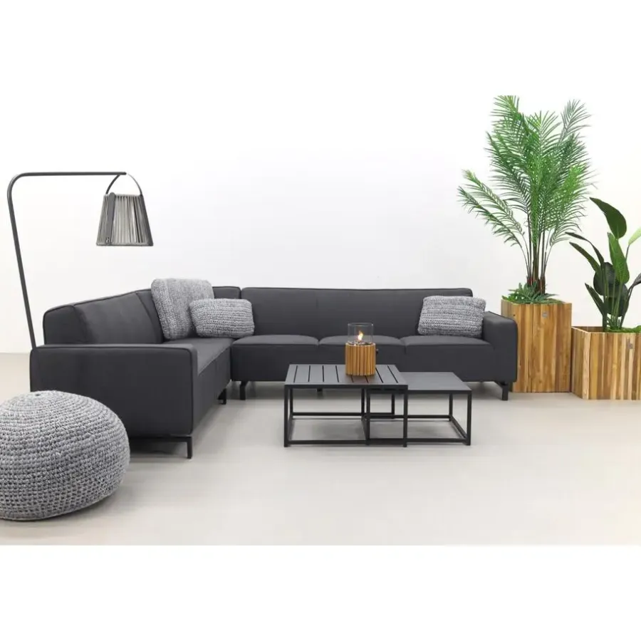 Loungesets-ZITT Outdoor VDG Boavista/Royalty Sunbrella loungeset - Sooty - 5-delig