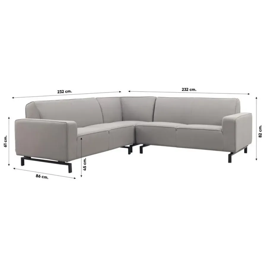 ZITT Outdoor VDG Boavista/Toronto Sunbrella loungeset (4-delig) - Nature Grey