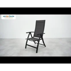 Tuinstoelen-Van der Garde Tuinmeubelen - Premium VDG Corsica verstelbare tuinstoel - Antraciet