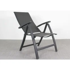 Tuinstoelen-Van der Garde Tuinmeubelen - Premium VDG Corsica verstelbare tuinstoel - Antraciet