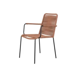 Tuinstoelen-Van der Garde Tuinmeubelen - Premium VDG Denver rope stapelbare tuinstoel Terracotta